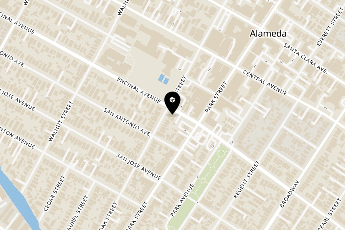 Map showing the location of Sidestreet Pho on 2304 Encinal Ave in Alameda